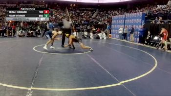 3A 138 lbs Quarterfinal - Kevin O`Brien, West Rowan High School vs Micah Howard, Tuscola