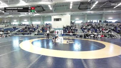 165 lbs Quarterfinal - Christopher Reddy, Ithaca vs Carter Davis, Pennsylvania College Of Technology