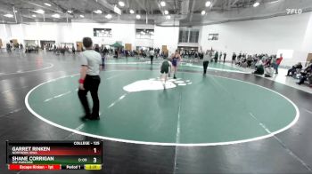 125 lbs 1st Place Match - Shane Corrigan, UW-Parkside vs Garret Rinken, Northern Iowa