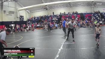 58 lbs Round 2 - Brayden Beshures, West Wateree Wrestling Club vs Emmett Nobles, Coastal Elite