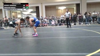 132 lbs Consi Of 128 #2 - Ezekiel Sisneros, Los Lunas HS vs Abraham Meraz, Canyon View