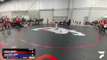 132 lbs Round 1 (6 Team) - Jaelyn Gibson, Arkansas Gold vs Makynna Loepp, California Blue