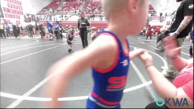 40 lbs Consi Of 8 #2 - Ledger Edgeman, Rough Riders vs Hank Shattuck, Harrah Little League Wrestling