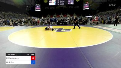 100 lbs Cons 64 #2 - Killian Kaneshige, AZ vs Nathan Ortiz, IL