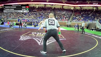 D2-285 lbs 1st Place Match - Dustin Warner, Sparta HS vs Caden Sides, Gaylord HS