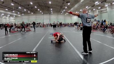 70 lbs Cons. Round 1 - Blake Fowler, Unaffiliated vs Luke Baublitz, Mayfield Mat Academy