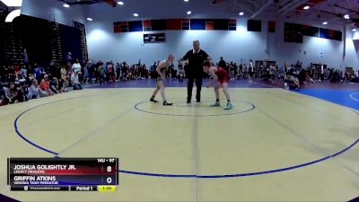 97 lbs Quarterfinal - Joshua Golightly Jr., Legacy Dragons vs Griffin Atkins, Virginia Team Predator