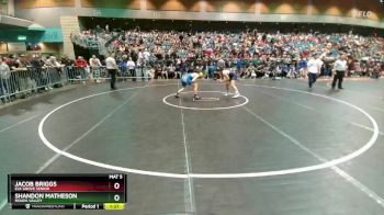 157 lbs Champ. Round 3 - Shandon Matheson, Moapa Valley vs Jacob Briggs, Elk Grove Senior