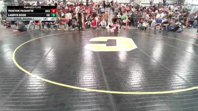 165 lbs Cons. Round 1 - Landyn Bode, Erie vs Traeton Paquette, Douglas