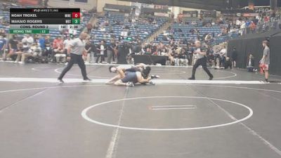 141 lbs Cons. Round 2 - Noah Troxel, Midland (Neb.) vs Makaio Rogers, Wayland Baptist (Texas)