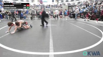 61 lbs Rr Rnd 1 - Easton Smith, Kingfisher YellowJackets vs Cooper Carlton, Cowboy Wrestling Club