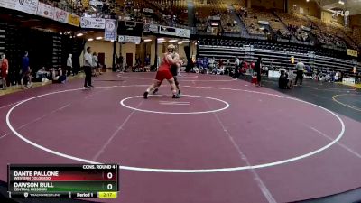 285 lbs Cons. Round 4 - Dawson Rull, Central Missouri vs Dante Pallone, Western Colorado