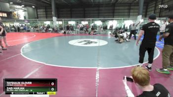 190 lbs Placement (4 Team) - Zaid Marjan, RALEIGH AREA WRESTLING vs Tayshaun Glover, COMBAT ATHLETICS