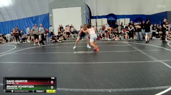 150 lbs Round 4 (8 Team) - Davis Henritze, Noke RTC vs Brason Schortgen, Warrior RTC