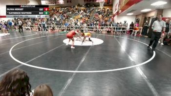 125 lbs Champ. Round 1 - Olivia Herget, Central vs Caydence Watters, Natrona County