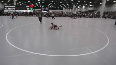 49 lbs Champ. Rd Of 16 - Grady Black, Big Game Wrestling Club vs Cal Boehlke, No Nonsense Wrestling