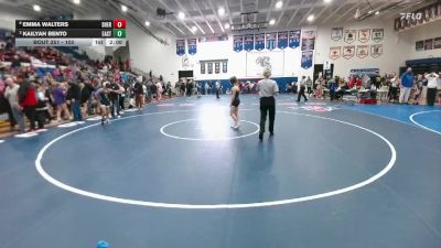 100 lbs Semifinal - Emma Walters, Sheridan vs Kailyah Bento, Cheyenne East