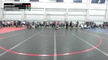 114 lbs Consi Of 4 - Braylon Kady, MI vs Jennings Bednarki, OH