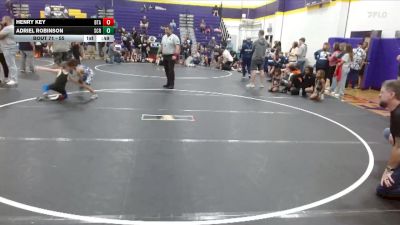 55 lbs Cons. Semi - Adriel Robinson, Suplex City Raptors vs Henry Key, Believe To Achieve