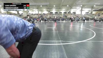 58 lbs 1st Place Match - Alina Lepionka, Seymour Youth Wrestling Club vs Greighlyn Gamlin, Blackman Wrestling Club