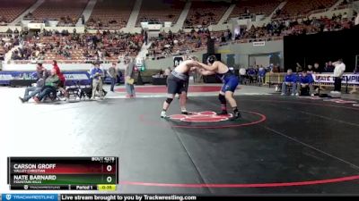 D4-285 lbs Cons. Round 2 - Carson Groff, Valley Christian vs Nate Barnard, Fountain Hills