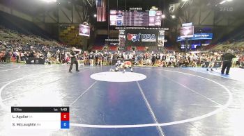 117 lbs Rnd Of 32 - Lauren Aguilar, California vs Sara McLaughlin, Massachusetts