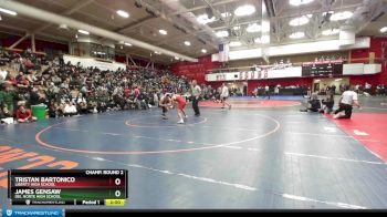 128 lbs Champ. Round 2 - James Gensaw, Del Norte High School vs Tristan Bartonico, Liberty High School