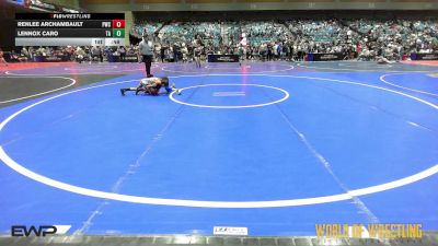 55 lbs Consi Of 16 #2 - RENLEE ARCHAMBAULT, Poplar Wrestling Club vs Lennox Caro, Team Aggression