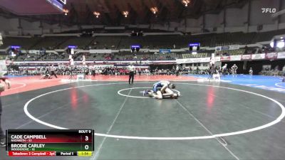 165 lbs Quarters & Wb (16 Team) - Cade Campbell, Nazareth vs Brodie Carley, Woodgrove