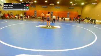 157 lbs Semifinals (4 Team) - Ethan Barba, Sanger vs Juan Valdez, Santa Ynez