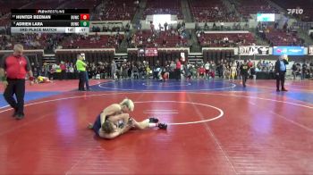 109 lbs 3rd Place Match - Adrien Lara, Bison Wrestling vs Hunter Beeman, Darkhorse Wrestling Club