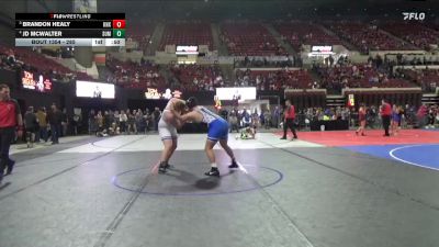 285 lbs 2nd Place Match - Brandon Healy, Havre Wrestling Club vs Jd McWalter, Summit Wrestling Club