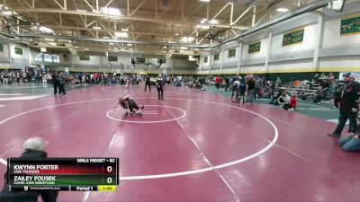 82 lbs 5th Place Match - Kwynn Porter, CWC Thunder vs Zailey Fousek, Camel Kids Wrestling