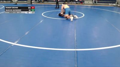 215 lbs 5th Place Match - Marcos Gutierrez, Klein vs Robert Brown, Bellevue East
