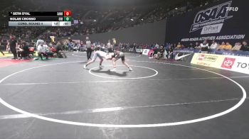 6A Boys 165 lbs Cons. Round 4 - Seth Dyal, Sandy Boys vs Nolan Crosno, South Salem Boys