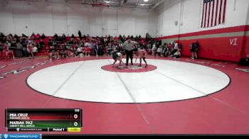 110 lbs Cons. Round 3 - Mia Cruz, Prosser (Girls) vs Mariah Paz, Liberty Bell (Girls)
