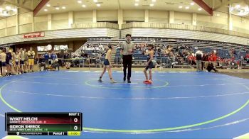 75 lbs Round 1 (6 Team) - Wyatt Melchi, Garrett Wrestling Club vs Gideon Sherck, Delta Wrestling Club Inc.