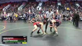 119 lbs Semis & 1st Wrestleback (8 Team) - Logan Dawson, Lowell Red vs Brenden Benschoter, Clinton