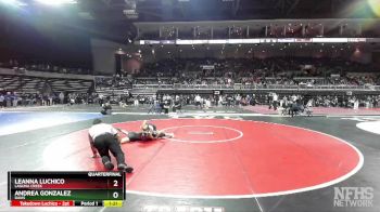 111 lbs Quarterfinal - Andrea Gonzalez, Davis vs Leanna Luchico, Laguna Creek