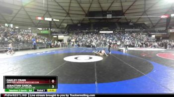 84 lbs Cons. Round 3 - Oakley Crain, Deer Park Ironman Wrestling Club vs Sebastian Garcia, Victory Wrestling-Central WA