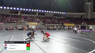 141 lbs Consi Of 32 #2 - Stuart Glover, Rutgers WC vs Junior John Njende, Rhode Island