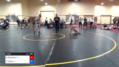 130 kg Round 3 - Dylan Buschow, Mustang Wrestling Club vs Cristian Yanes, Mad Cow Wrestling Club