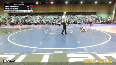46 lbs Consi Of 8 #2 - Harper Franklin, Mckinleyville Youth Wrestling vs Scarlett Harris, Illinois Valley Youth Wrestling