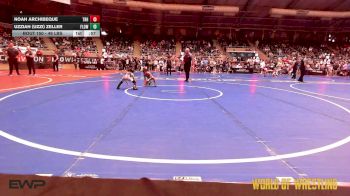 49 lbs Consolation - Noah Archibeque, Top Rank Hammers vs Uzziah (Uzzi) Zeller, Flow Academy Honolulu, HI