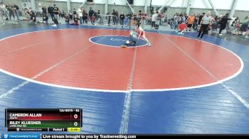 82 lbs Cons. Round 2 - Riley Kluesner, Lakeland WC vs Cameron Allan, INWTC