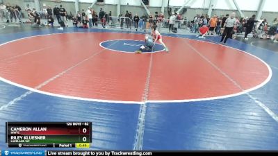 82 lbs Cons. Round 2 - Riley Kluesner, Lakeland WC vs Cameron Allan, INWTC