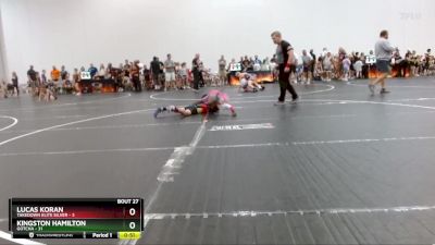 80 lbs Round 7 (8 Team) - Lucas Koran, Takedown Elite Silver vs Kingston Hamilton, Gotcha