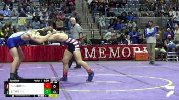 152 lbs Semifinal - Gavin Davis, Bellmont vs Jackson Todd, Carroll (Fort Wayne)