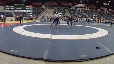 165 lbs Champ. Round 2 - Jack Davis, Marian University vs Emmanuel Akpadija, Marian University