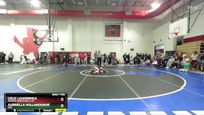 67 lbs Cons. Semi - Aubriella Hollandsworth, GGB vs Cruz Loudermilk, Prodigy Wrestling Club